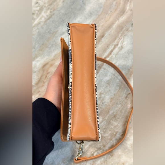 SPARTINA 449 navy blue and cream floral linen purse - Picture 8 of 10